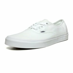 新品 バンズ オーセンティック 白 ホワイト キャンバス素材 スニーカー VANS US企画 AUTHENTIC メンズ US7.5（25.5cm）