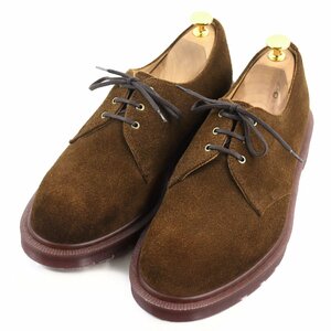 未使用品○ドクターマーチン 20742201 DESERT OASIS SUEDE MIE CLASSICS 1461 スウェード 3ホール レザーシューズ 濃茶 7 箱付き 英国製