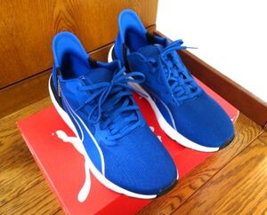 プーマ PUMA スニーカー 28cm ブルー SOFTRIDE FLEX FS EASE IN WD 311300-04 ABC-MART購入品 即決あり