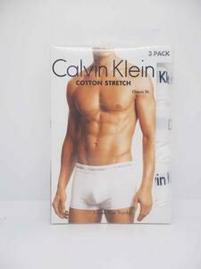 カルバンクライン Calvin Klein ローライズボクサー 3枚組 COTTON STRETCH 3 PACK LOW RISE TRUNK NU2664 ホワイト M【並行輸入品 新品】