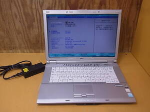 □S/656☆NEC☆15.4型ノートパソコン☆LaVie LL370/L☆PC-LL370LG☆Celeron M 1.60GHz☆メモリ894MB☆HDD/OSなし☆ジャンク