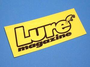 ルアー マガジン 誌　大 クリア Lure ステッカー　240-95mm