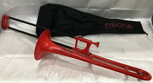 管理番号=b0803538【中古】pBone music Jiggs pBone JUNK ピーボーンミュージック プラスチック製B♭テナートロンボーン ジャンク 現状渡し