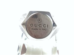 グッチ　GUCCI　印代　リング　指輪　サイズ18～19号　重厚感あり　シルバー925　25.8g　メンズ　レディース　YAS-5797