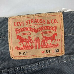 リーバイス LEVI’S501 ジーパン デニム マットグレー w34L32