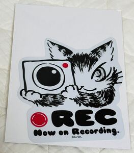 わちふぃーるど 猫のダヤン　ドライブレコーダーステッカー　REC♯2 937291新品・未開封