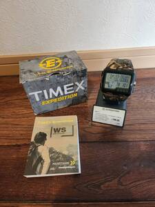 動作確認済 TIMEX タイメックス エクスペディションWS4 EXPEDITON カモフラ 腕時計 迷彩　デジタル クォーツ