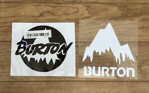 未使用☆BURTON☆バートン ステッカー③2種 黒＆白各1枚全2枚