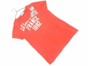 ネコポスOK le coq sportif ルコックスポルティフ Tシャツ sizeXO/赤 ■◆ ☆ ega9 レディース