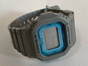 ④u942◆CASIO カシオ◆腕時計 G-SHOCK ジーショック DW-D5600P メンズ グレー 多機能 カレンダー SHOCK ABSORBING STRUCTURE 時計