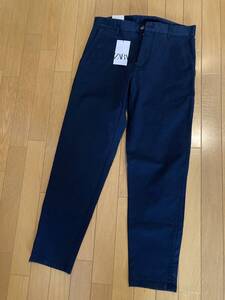 ZARA/メンズ・キャロットスタイルパンツ・紺色・サイズ４０・未使用品