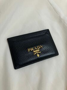  PRADA プラダ レザー ブラック カードケース