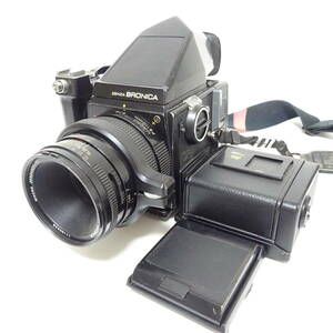 ブロニカ SQ 中判カメラ 1:4 f=110mm レンズ ZENZA BRONICA 動作未確認 ジャンク品 80サイズ発送 KK-2987918-81-mrrz