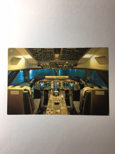 Ｂ747-400　操縦室　Cockpit　ポストカード（非売品）