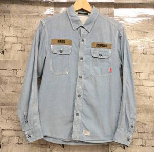 WTAPS ダブルタップス BUDS SHIRT 長袖シャツ シャンブレー ライトブルー 店舗受取可