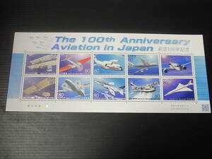 K63　●航空100年記念　2010年　80円10面シート　　　　　　　　　　　　　　　　