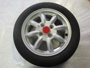 ★ミニライト ダイハツ純正★1本165/55R14 アルミ 100 4H 54mm 14インチ 4.5J +45 中古 ホイール