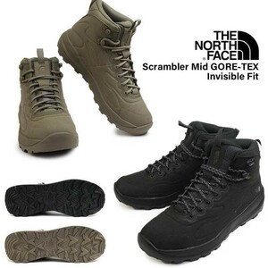 新品国内正規28cm ノースフェイス THE NORTH FACE トレッキングシューズ スクランブラー ミッド GORE-TEX ゴアテックス　カラーBlack