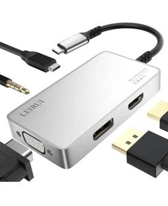 5in1 USB Cハブ Type C ドッキングステーション