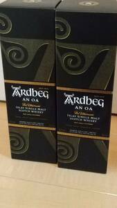 Ardbeg　アードベッグ　アン・オー　アンオー　未開栓　２本　送料無料　AN OA　スコッチ