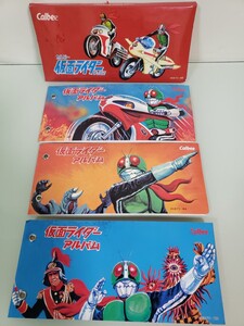 仮面ライダーアルバム　2003年　 復刻版　カルビー 昭和レトロ アルバム 当時物　アルバム３冊　ジャケットケース付き 仮面ライダーカード