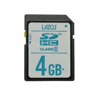 新品 LAZOS SDHCカード 4GB Class6 UHS-1