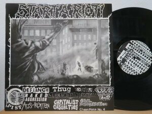 LP★V.A.(DEFIANCE,CODE 13,THE PIST,TERMINAl DISGUST,CAPITALIST CASUALTIES 他) / START A RIOT! (US HARDCORE,PUNK/黒盤/インサート付)