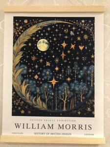ウィリアムモリス　満月　星と木々　夜空　アートポスター　インテリア　リビング　玄関　トイレ　寝室　ディスプレイ