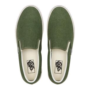 【VANS】 SLIP ON V98CF HMP GREENxWHITE ヘンプ風 スリッポン グリーン系　26cm