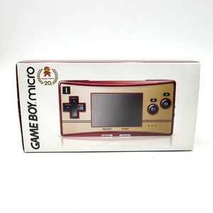 任天堂 GAME BOY micro ゲームボーイミクロ OXY-001 マリオ20周年 ファミコンバージョン