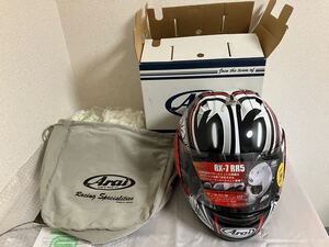 120 【新品未使用】 Arai アライ RX-7 RR5 NAKANO フルフェイス ヘルメット サイズ 61.62cm 中野真矢直筆サイン入り 希少