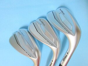 新品3本セット PING/ピン GLIDE 4.0/グライド 4.0 ウェッジ 46S-12&52S-12&58W-14 DG (X100) USモデル ゴルフプライド