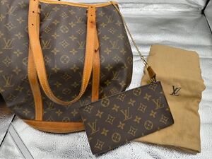 【1円〜】 LOUIS VUITTON ルイヴィトン バケット GM ショルダーバッグ バケツ型 トートバッグ モノグラム ブラウン 美品