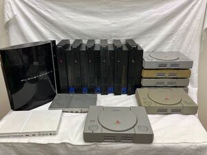 SONY ソニー プレイステーション PS1 PS2 PS3 薄型 大量 まとめ 本体のみ 動作未確認 CECHH00 SCPH-75000 等 ゲーム機 現状品 中古