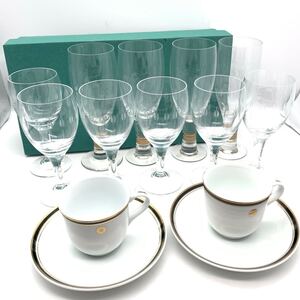 【まとめ売り】 食器セット ROMANCE ロマンス ワイングラス クリスタルガラス ピルスナー コーヒーカップ ティーカップ カップ&ソーサー