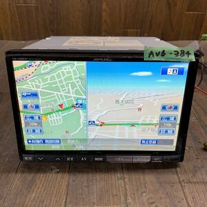 AV6-384 激安 カーナビ 8インチ WVGA SUBARU ALPINE VIE-X088VF BIG-X HDDナビ CD DVD Bluetooth 本体のみ 簡易動作確認済み 中古現状品