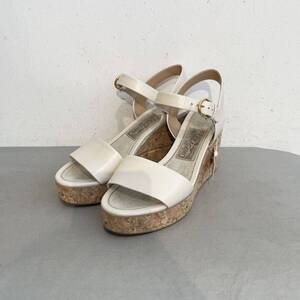 Salvatore Ferragamo/wedge sole sandal/beige/ladies/サルバトーレフェラガモ/ウェッジソールサンダル/ベージュ/レディース