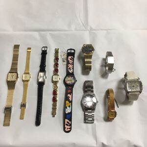 送料一律600円 ほとんど稼働品 豪華 10点 SEIKO EXCELINE DIESEL FURLA BUREN JUNGHANS CITIZEN Eco-Drive ZADIG&VOLTAIRE liebe 腕時計