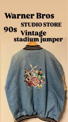 Warner Bros 90s Vintage stadium jumper L