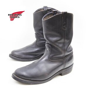 29.5㎝表記　USA製　RED WING　レッドウィング　ペコスブーツ　エンジニア　ブラック　オリジナル　レザー　革靴　/25.1.21/P2369