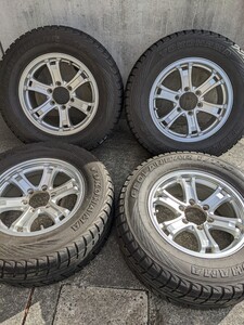 17インチ・スタッドレス265/65-17 KEELERホイール17×7,5J +25　ヨコハマGEOLADAR I/T・S 　150プラド4本セット、ガリキズ無し超キレイ！