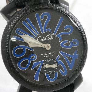 超美品 限定500本 GaGaMILANO ガガミラノ MANUALE 48 マヌアーレ 腕時計 5016.7 手巻き 機械式 スモセコ スモールセコンド 動作確認済