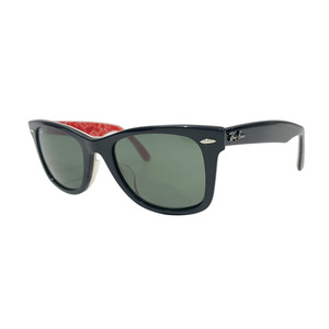 中古B/標準 Ray-Ban レイバン サングラス RB2140 1016 WAYFARER ウェイファーラー ユニセックス ブラック/レッド 20498626