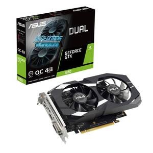 【中古】ASUS Dual GeForce? GTX 1650 V2 OC Edition 4GB GDDR6 (PCIE 3.0、4GB GDDR