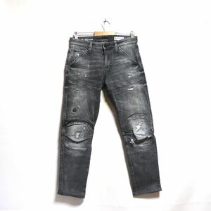 トレンド【g-star raw】5620 3d zip knee / ダメージ加工/ストレッチ スキニー デニム パンツ/立体裁断/restored denim