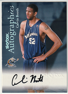 99-00 Skybox Autographics【Calvin Booth】Wizards