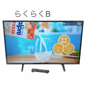 5AA027 Panasonic VIERA TH-43FX500 43インチ 液晶テレビ 2019年製 ビエラ TV 動作品　B-CASカード付き　現状品