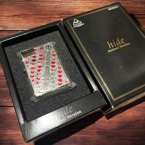 hide サイン入り 箱付 イエローハート zippo