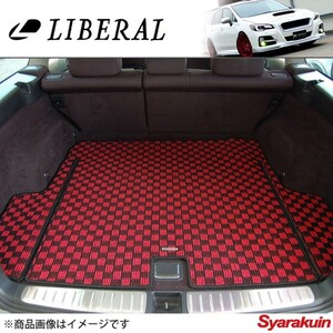 LIBERAL/リベラル カーゴマット レッド×ブラック スバル/SUBARU レガシィツーリングワゴン BP5/BP9/BPE -