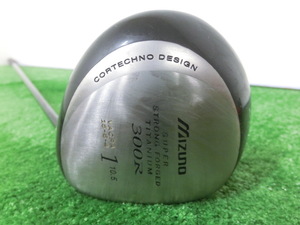 ♪MIZUNO ミズノ 300R 1W ドライバー 10.5° /純正 シャフト AMORPHOUS CARBON FIBER FLEX-SR G8362♪